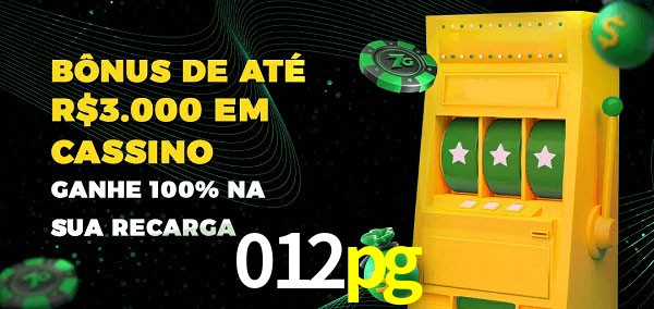 012pg melhor bônus de depósito